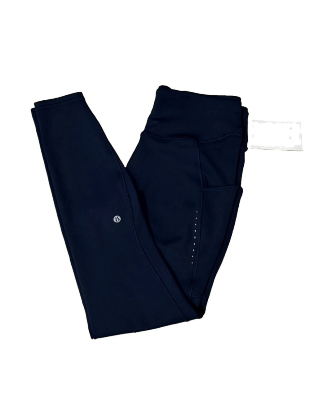 LULULEMON F&F HIGH RISE POCKETS THERMAL 28” LEGGING TRUE NAVY COLOR SIZE 10 NWT